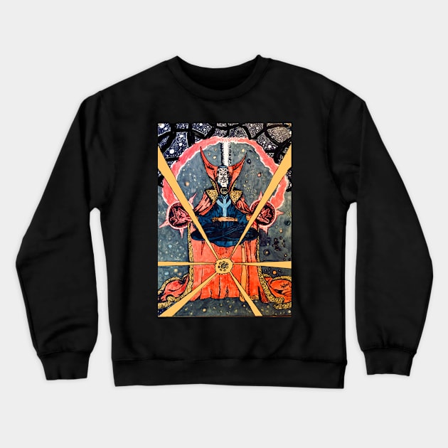 Dr. Strange 1981 Fan Art Crewneck Sweatshirt by Pop Fan Shop